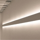 Biely hliníkový profil pre nepriame obojstranné osvetlenie XW39