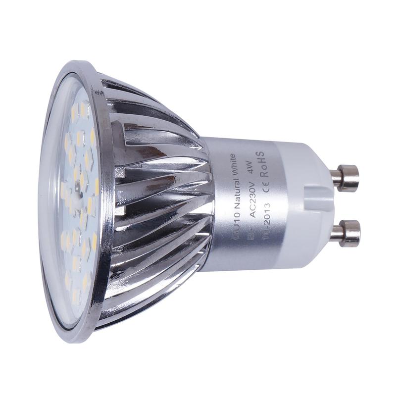 LED žiarovka 4,5W, GU10, teplá biela, SMD2835, stmievateľná
