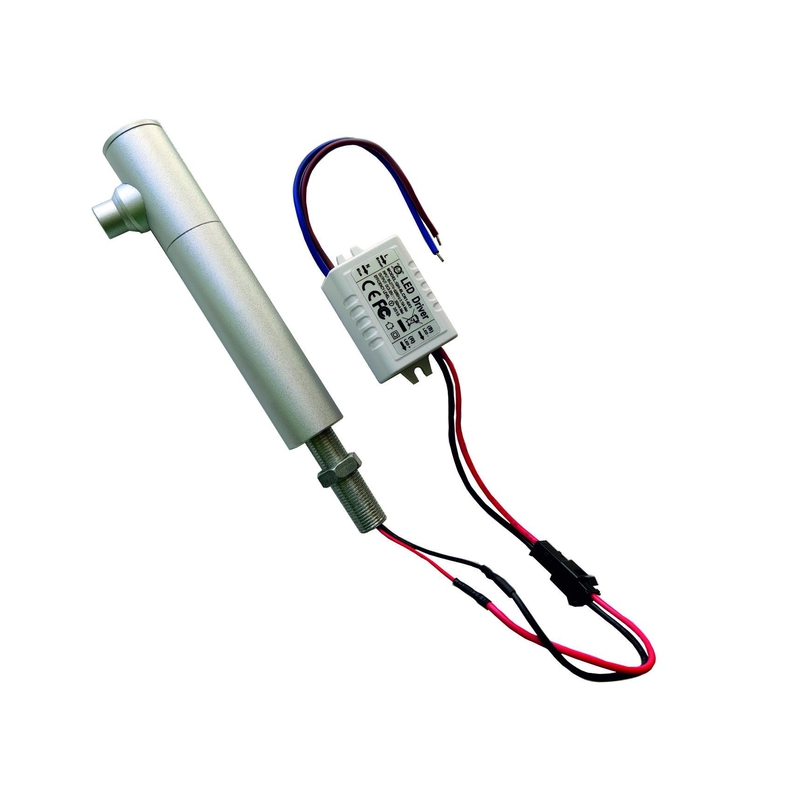 Vitrínové LED svietidlo strieborné, 1W, studená biela, 80lm, 230V, IP20